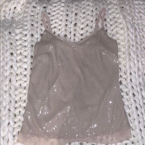 White House Black Market Sequin Cami XS